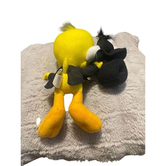 Looney Tunes Kids Yellow Red With Sylvester Hat Tweety Bird Plush Stuffed Toy - Picture 5 of 12